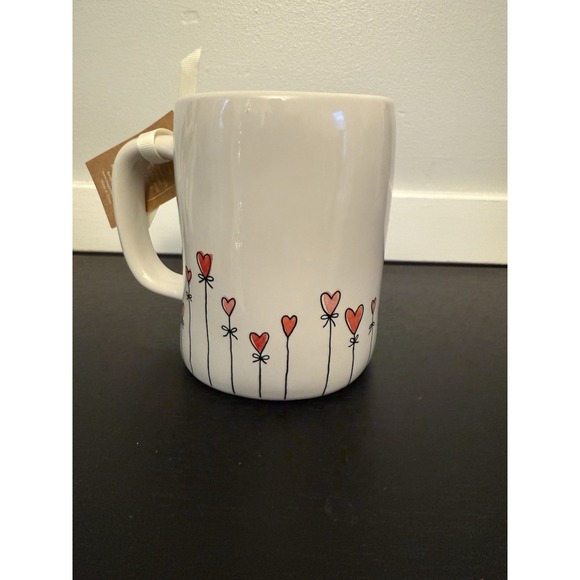 Rae Dunn Love And Flowers Ceramic Mug - Picture 2 of 2